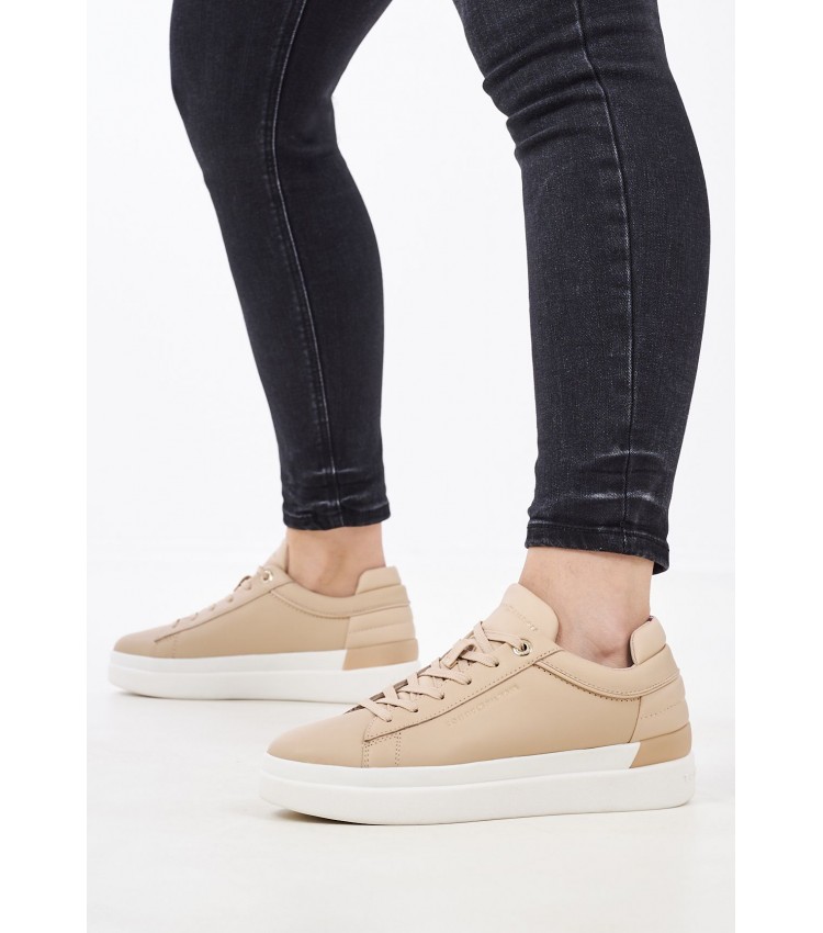 Γυναικεία Παπούτσια Casual Th.Feminine.G Μπεζ Δέρμα Tommy Hilfiger Γυναικεία Παπούτσια Casual Th.Feminine.G Μπεζ Δέρμα Tommy Hilfiger