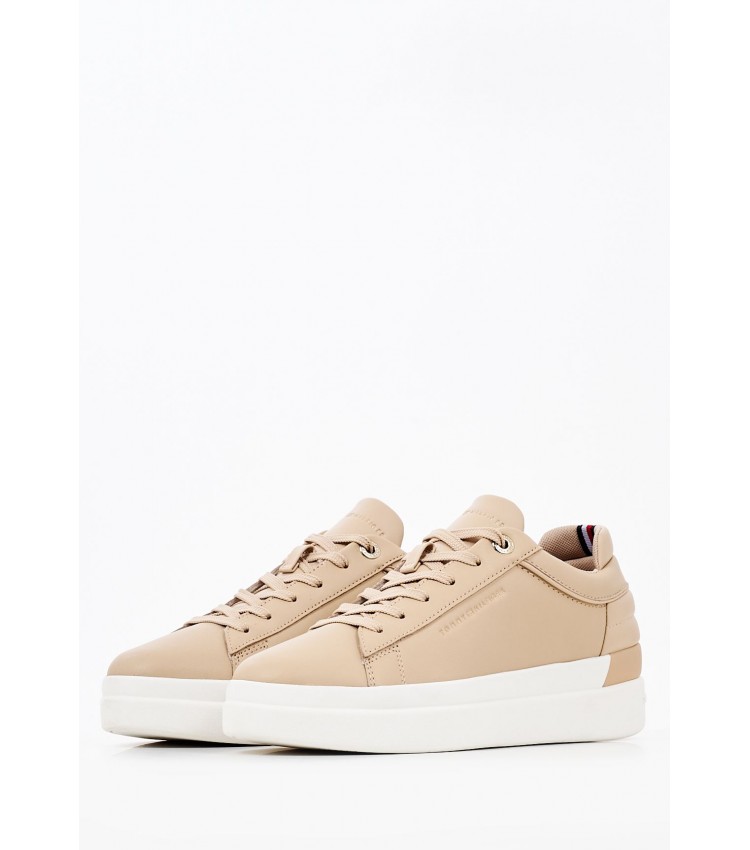 Γυναικεία Παπούτσια Casual Th.Feminine.G Μπεζ Δέρμα Tommy Hilfiger Γυναικεία Παπούτσια Casual Th.Feminine.G Μπεζ Δέρμα Tommy Hilfiger