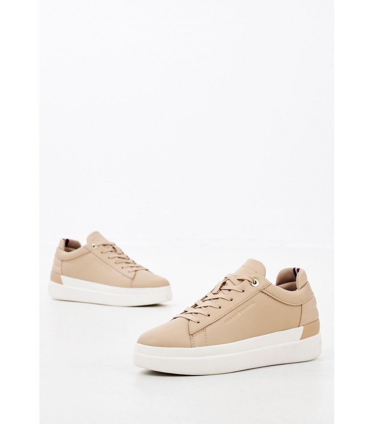 Γυναικεία Παπούτσια Casual Th.Feminine.G Μπεζ Δέρμα Tommy Hilfiger Γυναικεία Παπούτσια Casual Th.Feminine.G Μπεζ Δέρμα Tommy Hilfiger