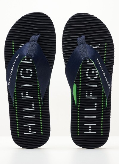 Men Flip Flops & Sandals Bolt Black Rubber Ralph Lauren