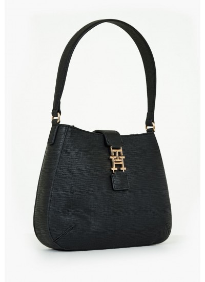 Γυναικείες Τσάντες Th.Plush Μαύρο ECOleather Tommy Hilfiger