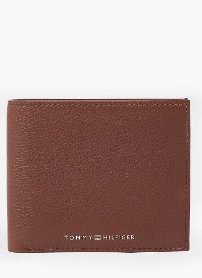 Men Wallets Central.Th Black Leather Tommy Hilfiger