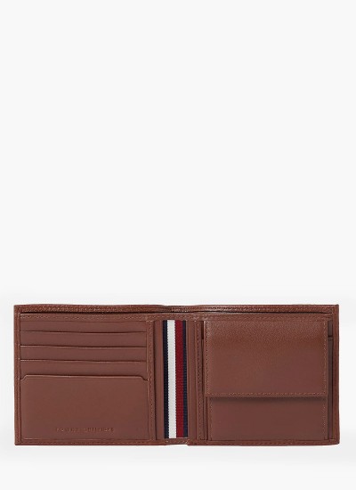 Men Wallets Central.Th Black Leather Tommy Hilfiger