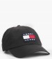 Ανδρικά Καπέλα Tjm.Heritage.Cap Μαύρο Βαμβάκι Tommy Hilfiger