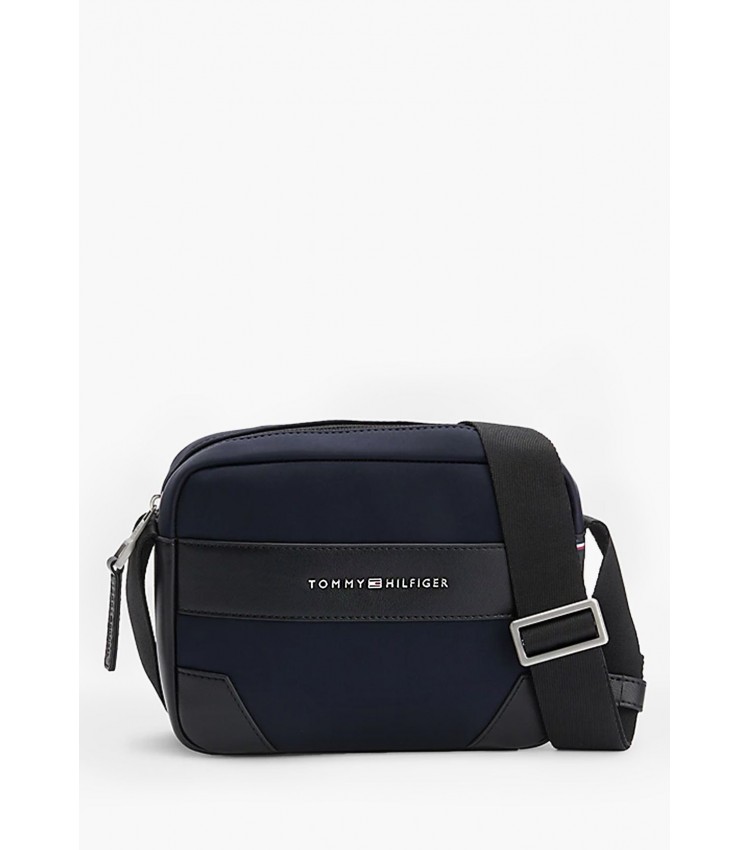 Men Bags Urban.Camera Blue Nylon Tommy Hilfiger