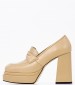 Women Pumps & Peeptoes High 2250.73401 Beige Leather Mortoglou