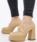 Women Pumps & Peeptoes High 2250.73401 Beige Leather Mortoglou