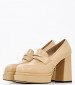 Women Pumps & Peeptoes High 2250.73401 Beige Leather Mortoglou