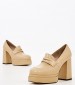 Women Pumps & Peeptoes High 2250.73401 Beige Leather Mortoglou