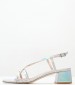 Women Sandals 2337.30105 Silver Patent Leather Mortoglou