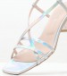 Women Sandals 2337.30105 Silver Patent Leather Mortoglou