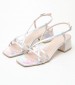 Women Sandals 2337.30105 Silver Patent Leather Mortoglou