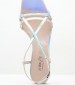 Women Sandals 2337.30105 Silver Patent Leather Mortoglou