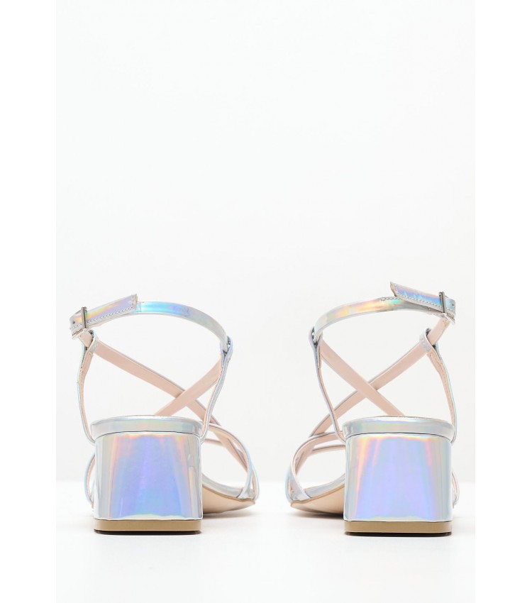 Women Sandals 2337.30105 Silver Patent Leather Mortoglou