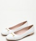 Women Moccasins 2343.10435 White Patent Leather Mortoglou