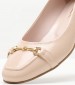 Women Moccasins 2343.10435 Beige Patent Leather Mortoglou