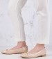 Women Moccasins 2343.10435 Beige Patent Leather Mortoglou