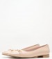 Women Moccasins 2343.10435 Beige Patent Leather Mortoglou