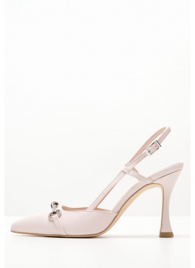 Women Pumps & Peeptoes High 2343.2250 Beige Leather Mortoglou