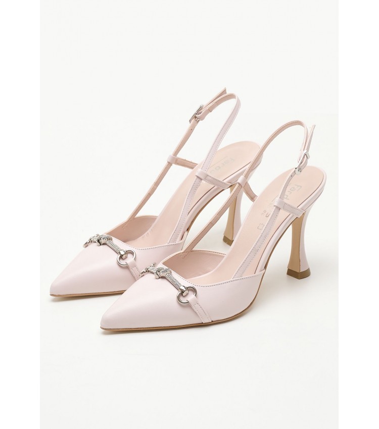 Women Pumps & Peeptoes High 2343.2250 Beige Leather Mortoglou