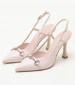 Women Pumps & Peeptoes High 2343.2250 Beige Leather Mortoglou