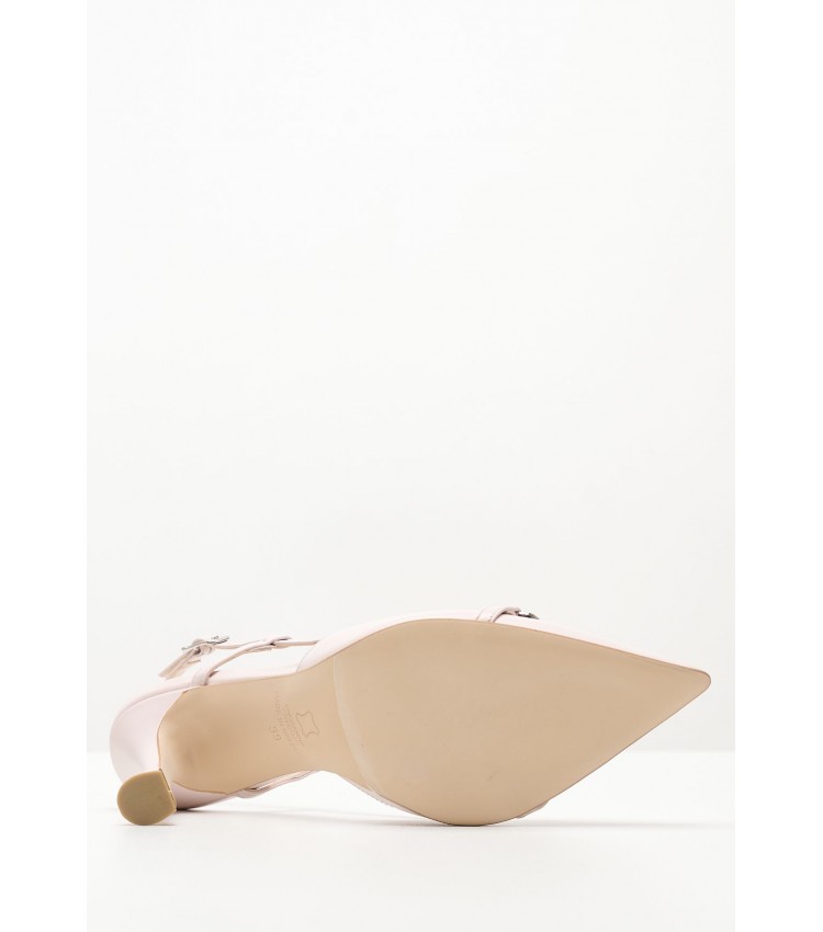 Women Pumps & Peeptoes High 2343.2250 Beige Leather Mortoglou