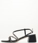 Women Sandals 2343.30104 Black Leather Mortoglou