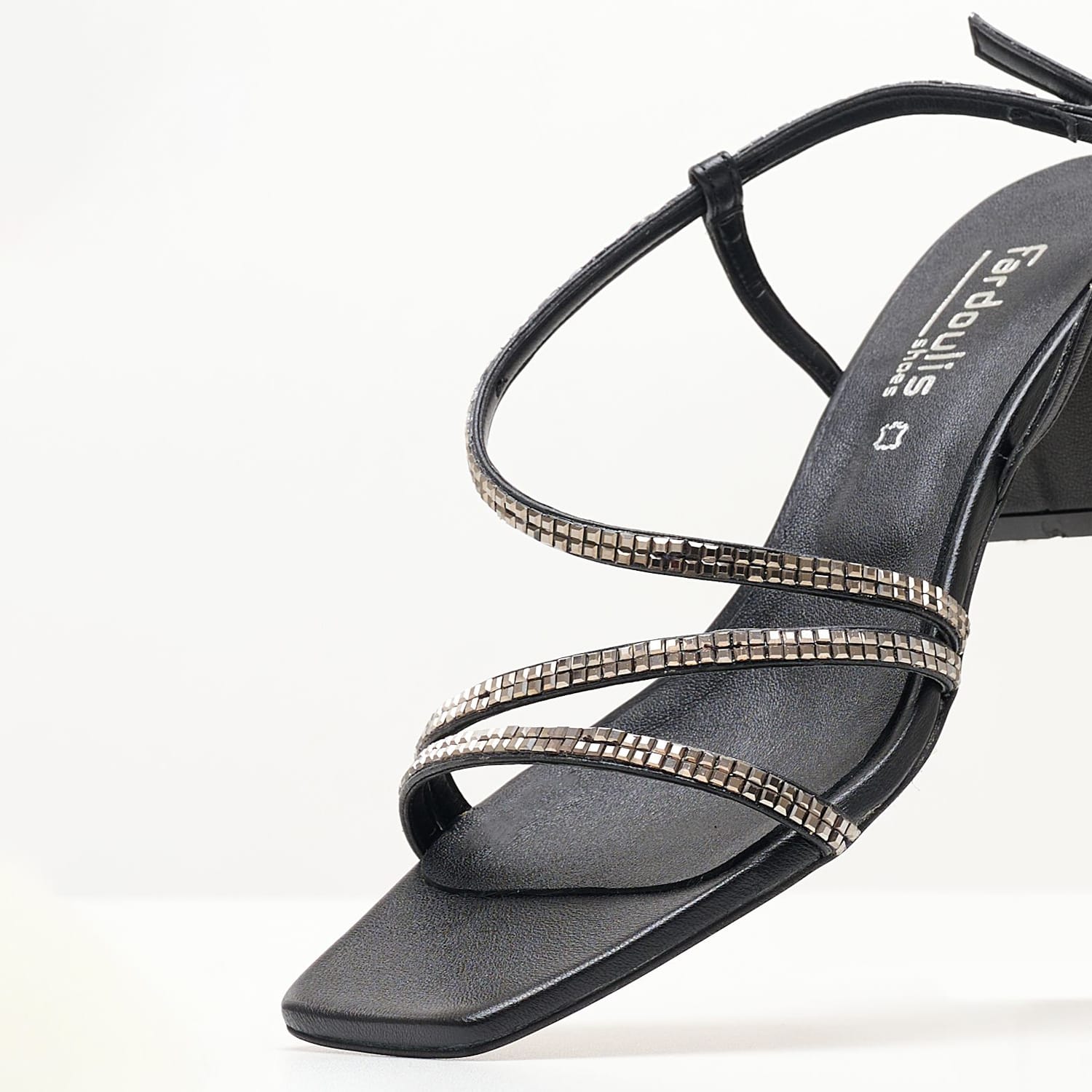 Women Sandals 2343.30104 Black Leather Mortoglou Women Sandals 2343.30104 Black Leather Mortoglou