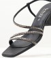 Women Sandals 2343.30104 Black Leather Mortoglou
