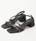 Women Sandals 2343.30104 Black Leather Mortoglou