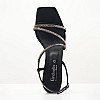 Women Sandals 2343.30104 Black Leather Mortoglou Women Sandals 2343.30104 Black Leather Mortoglou