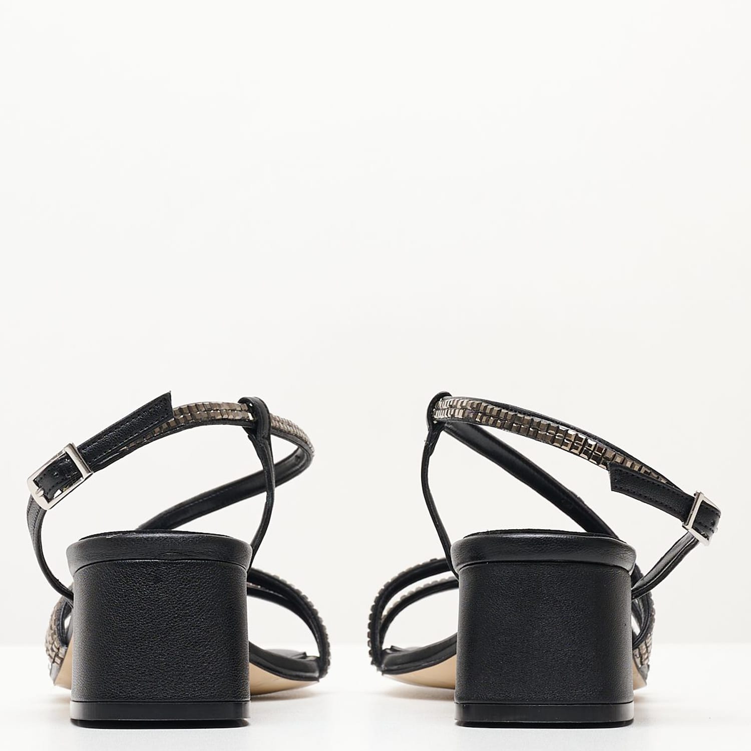 Women Sandals 2343.30104 Black Leather Mortoglou Women Sandals 2343.30104 Black Leather Mortoglou