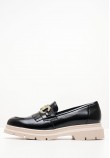 Women Moccasins 2344.12645 Black Patent Leather Mortoglou