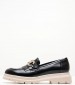 Women Moccasins 2344.12645 Black Patent Leather Mortoglou