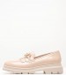 Women Moccasins 2344.12645 Nude Patent Leather Mortoglou