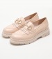 Women Moccasins 2344.12645 Nude Patent Leather Mortoglou