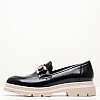 Women Moccasins 2344.12646 Black Patent Leather Mortoglou Women Moccasins 2344.12646 Black Patent Leather Mortoglou