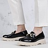 Women Moccasins 2344.12646 Black Patent Leather Mortoglou Women Moccasins 2344.12646 Black Patent Leather Mortoglou