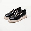 Women Moccasins 2344.12646 Black Patent Leather Mortoglou Women Moccasins 2344.12646 Black Patent Leather Mortoglou