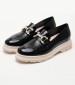 Women Moccasins 2344.12646 Black Patent Leather Mortoglou