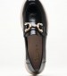 Women Moccasins 2344.12646 Black Patent Leather Mortoglou