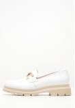 Women Moccasins 2344.12646 White Patent Leather Mortoglou