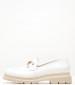 Women Moccasins 2344.12646 White Patent Leather Mortoglou