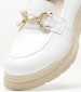 Women Moccasins 2344.12646 White Patent Leather Mortoglou