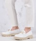 Women Moccasins 2344.12646 White Patent Leather Mortoglou