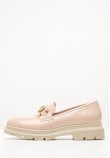 Women Moccasins 2344.12646 Nude Patent Leather Mortoglou