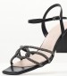 Women Sandals 2345.63505 Black Leather Mortoglou