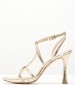 Women Sandals 2346.718448 Gold Leather Mortoglou