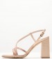 Women Sandals High 2347.83615 Bronze Leather Mortoglou