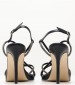 Women Sandals High 2348.83708 Black Leather Mortoglou